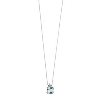 Collana Comete Donna Fantasia Di Acquamarina in Oro bianco GLQ281